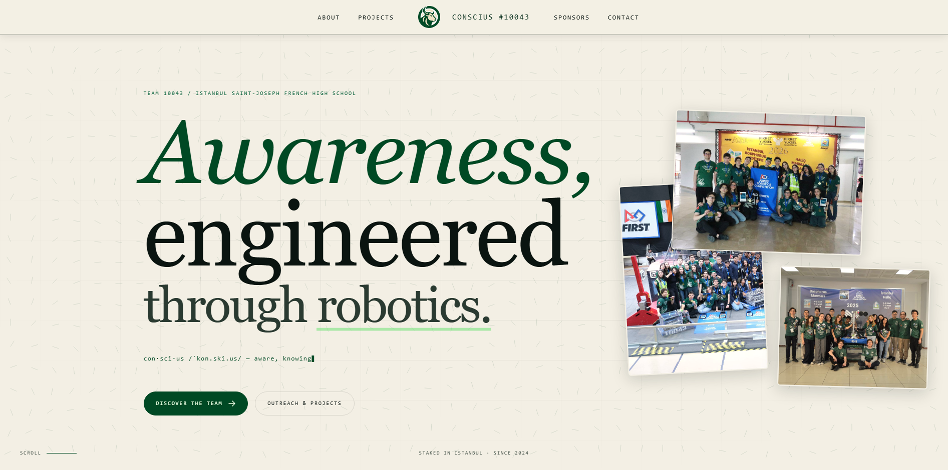 Conscius #10043 Team Website